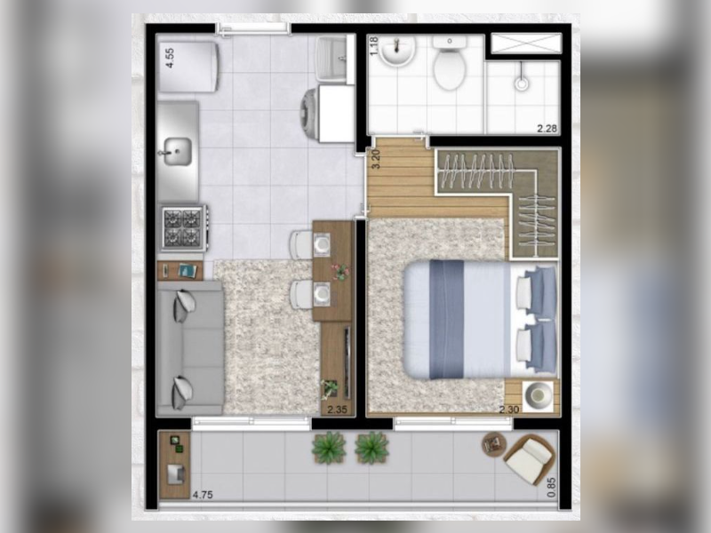 Apartamento à venda Casa Verde com 29m² e 1 quarto por R$ 395.999 - planta.png