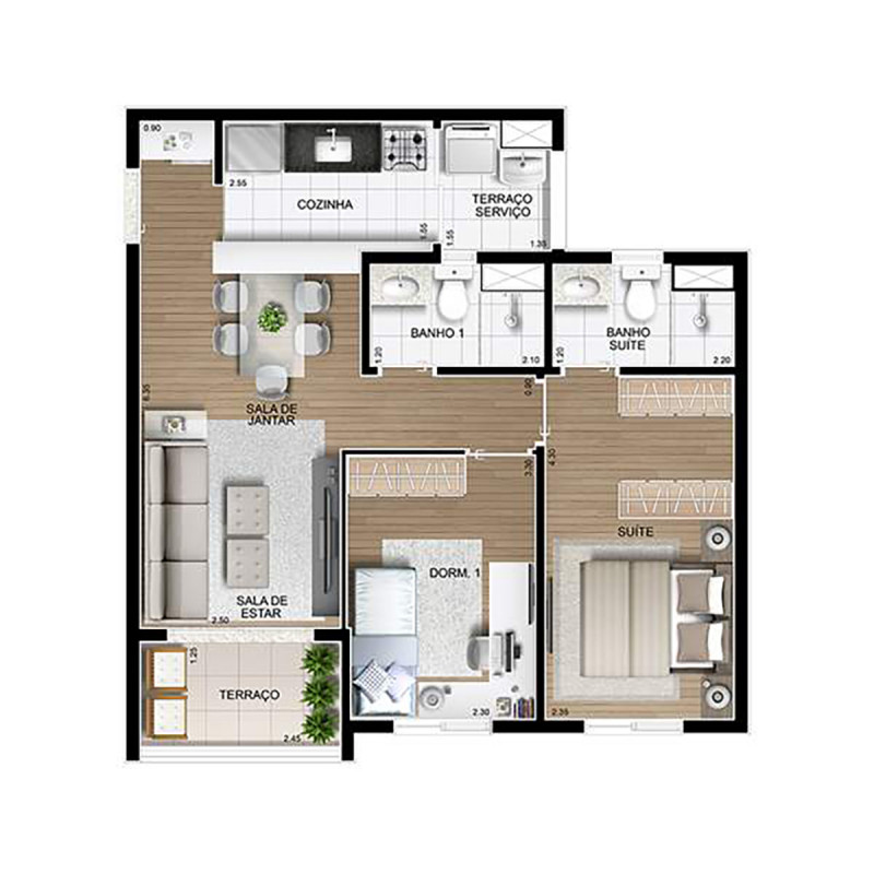 Apartamento à venda Parque Reboucas com 57m² e 2 quartos por R$ 450.000 - 935619703-planta-ape.jpg