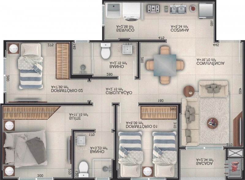 Apartamento à venda Pinheirinho com 73m² e 3 quartos por R$ 390.000 - 1255297204-5ba448a9-c09d-484a-98f9-e420e9580927.jpeg