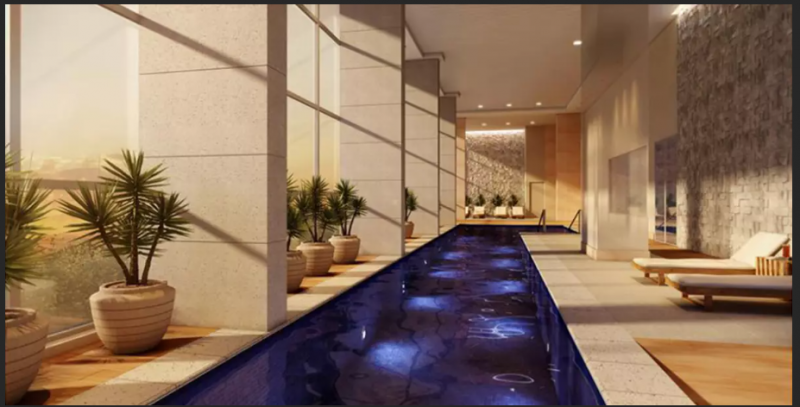 Studio à venda Centro com 32m² e 1 quarto por R$ 400.000 - 1430103361-piscina.PNG