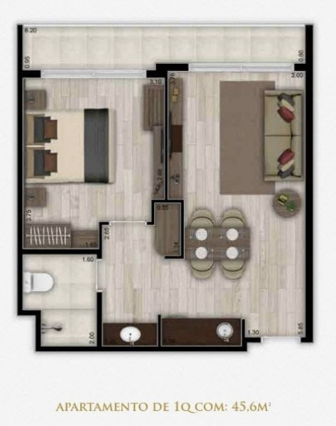 Apartamento à venda Carazal com 46m² e 1 quarto por R$ 110.000 - 1060144327-345b0bc5-f5ad-4f03-8c5a-e5536e4c6460.JPEG