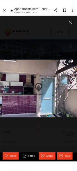 Apartamento à venda Santa Cruz com 49m² e 1 quarto por R$ 30.000 - 1165689048-screenshot-20230916-011421.png