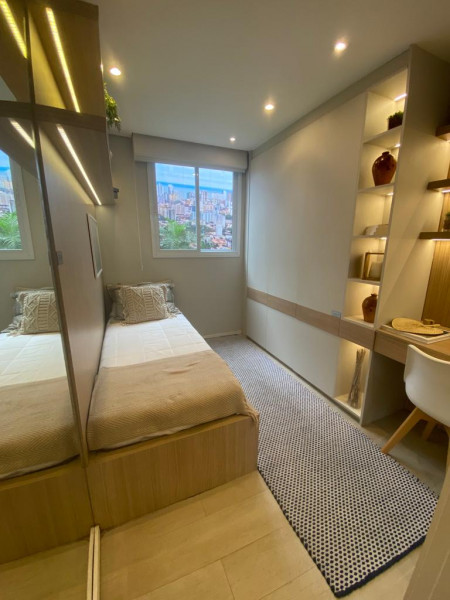 Apartamento à venda Jabaquara com 42m² e 2 quartos por R$ 264.000 - 1756868741-quarto-solteiro-02.jpeg