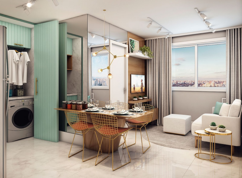 Apartamento à venda Lapa de Baixo com 57m² e 2 quartos por R$ 335.000 - 392327380-vivabenx-lapa-living34m.jpg