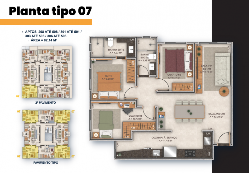 Apartamento à venda Centro com 66m² e 3 quartos por R$ 350.000 - 574124587-planta-tipo-7.png
