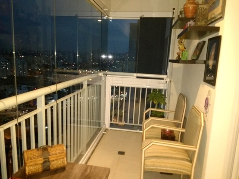 Apartamento à venda Brás com 51m² e 1 quarto por R$ 425.000 - 220697791-sacada-noite.jpg