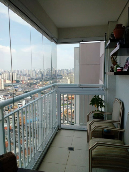Apartamento à venda Brás com 51m² e 1 quarto por R$ 425.000 - 756835828-sacada.jpg