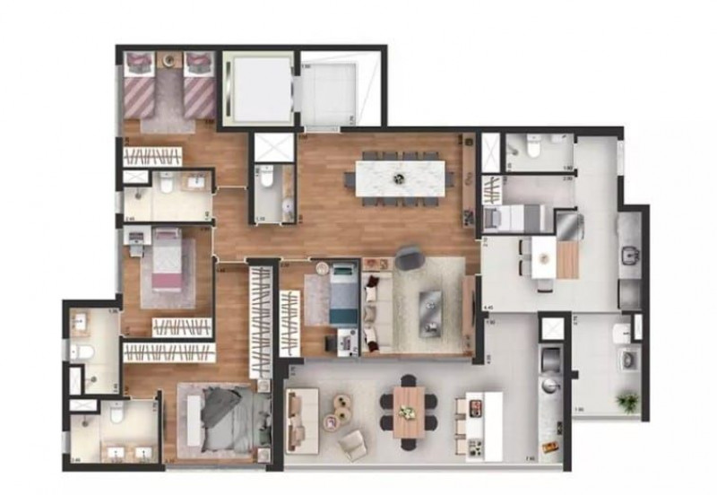 Apartamento à venda Butantã com 154m² e 4 quartos por R$ 1.880 - 1296116435-planta.jpg