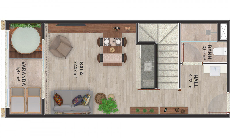 Apartamento à venda Centro com 38m² e 1 quarto por R$ 200.000 - 128864787-9.jpg