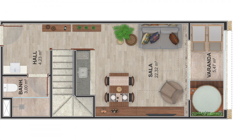 Apartamento à venda Centro com 38m² e 1 quarto por R$ 200.000 - 197440791-8.jpg