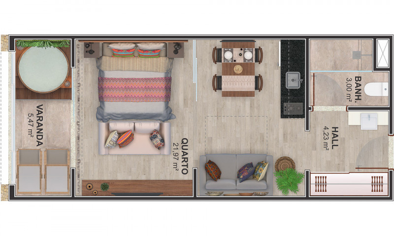 Apartamento à venda Centro com 38m² e 1 quarto por R$ 200.000 - 933438680-4.jpg