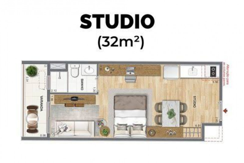 Studio à venda Santo Cristo com 30m² e 1 quarto por R$ 299.000 - 2141658158-b2c3c361-7b71-4fd1-aa34-d3b40cf2b8fb.jpeg