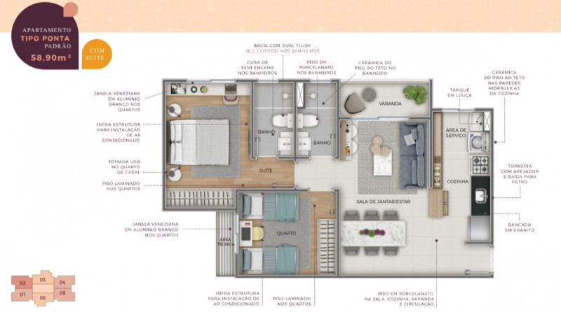 Apartamento à venda Nova Suíssa com 58m² e 2 quartos por R$ 575.000 - 1497141828-planta.jpeg