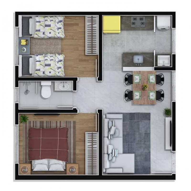 Apartamento à venda Jardim Itaqui com 40m² e 2 quartos por R$ 80.000 - 108310575-fb-img-1703161885322.jpg