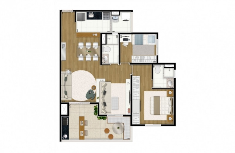 Apartamento à venda Real Parque com 78m² e 3 quartos por R$ 960.000 - 1219034152-img-2295.JPG