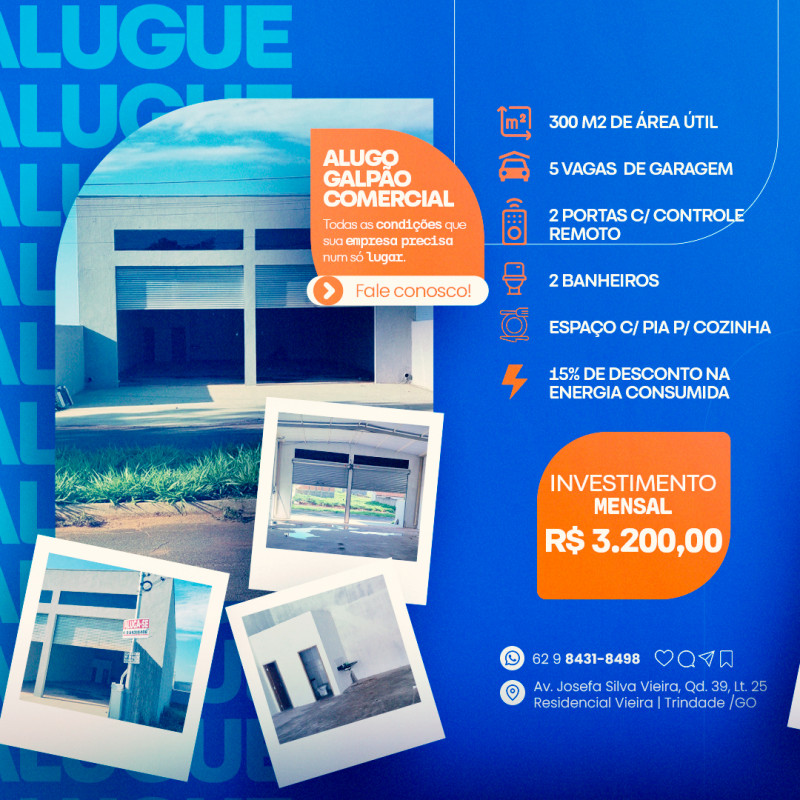 imóvel com 300m² - Residencial Vieira - Trindade