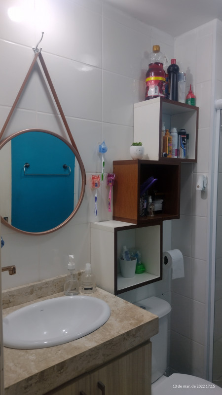 Apartamento à venda Jardim São Francisco (Zona Leste) com 45m² e 2 quartos por R$ 256.000 - 1096731611-banheiro-03.jpg