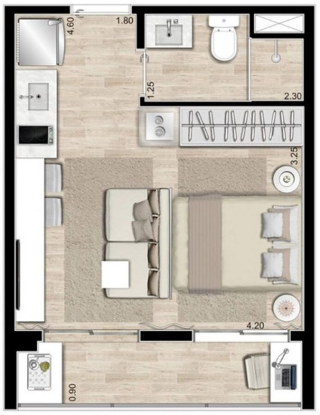 Apartamento à venda Centro com 26m² e 1 quarto por R$ 299.000 - 772385095-imagem-19.jpg