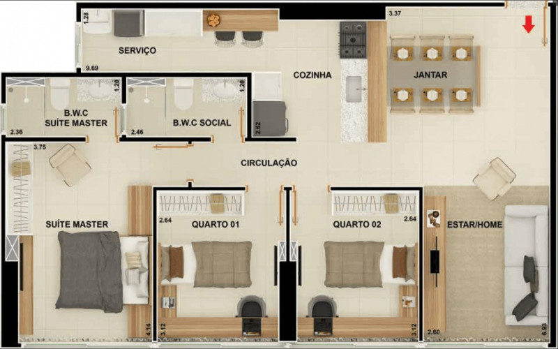 Apartamento à venda Manaíra com 84m² e 3 quartos por R$ 700.000 - 2062113837-planta.jpeg
