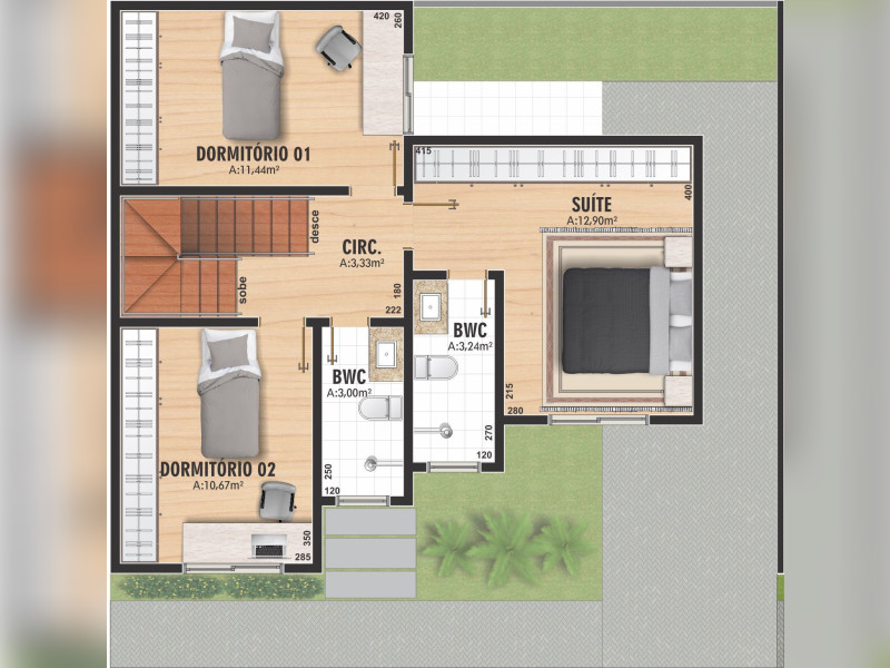 imóvel com 116m² - Uberaba - Curitiba