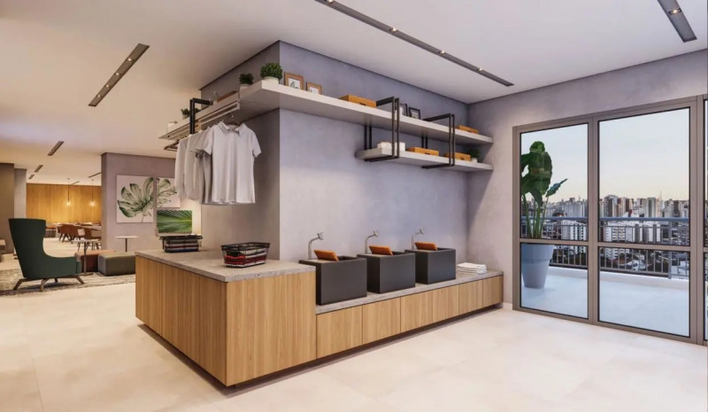 Apartamento para alugar Indianópolis com 55m² e 2 quartos por R$ 7.000 - 1406242331-laundry.jpg
