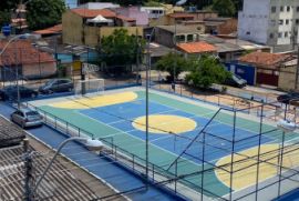 Apartamento à venda Paranoá Parque (Paranoá) com 600m² - 1 dormitório -  vagas - R$ 650.000 - 245693785-quadra-de-esporte.jpg