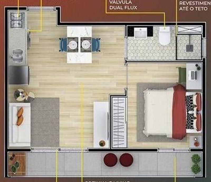 Studio à venda Jardim Aeroporto com 30m² e 2 quartos por R$ 330.000 - 1580141403-foto-3.jpg