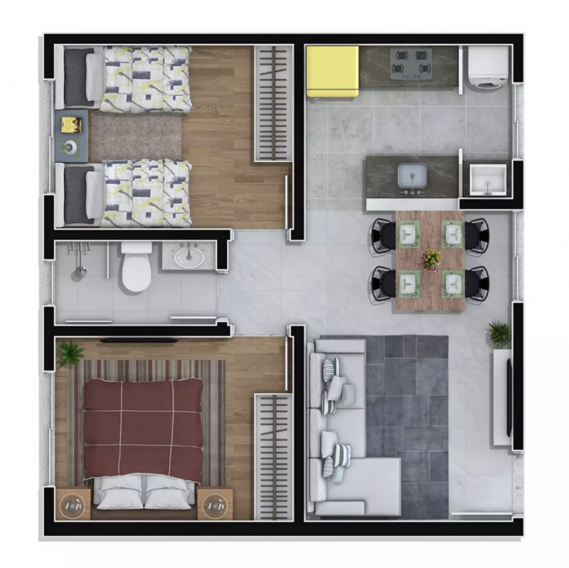 Apartamento à venda Jardim Itaqui com 40m² e 2 quartos por R$ 150.000 - 1011469769-planta-1.png