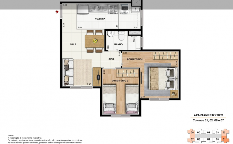 Apartamento à venda Vila Plana com 42m² e 2 quartos por R$ 320 - 1317569036-planta-ap-e-andar.png