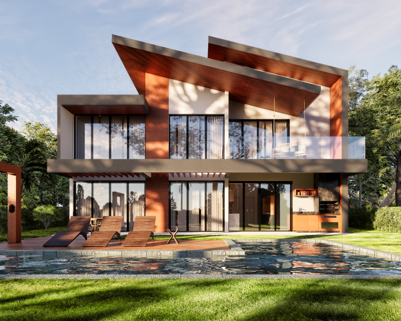 Casa de condomínio à venda Praia do Forte com 350m² e 4 quartos por R$ 2.500.000 - 1953690708-fachada-fundos-04a.png