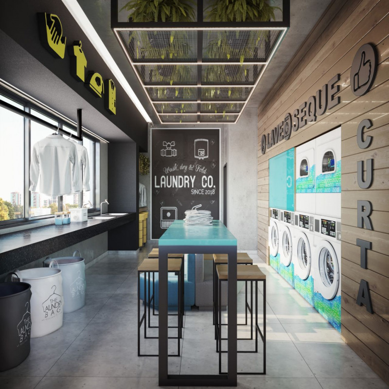 Apartamento à venda Veleiros com 38m² e 2 quartos por R$ 300.000 - 11103863-lavanderia.jpg