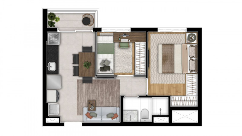 Apartamento à venda Veleiros com 38m² e 2 quartos por R$ 300.000 - 1396970309-planta.jpg
