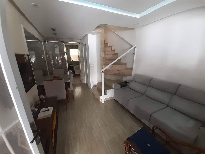 Casa de condomínio à venda Loteamento City Jaraguá com 65m² e 2 quartos por R$ 350.000 - 650909924-sala-integrada-a-sala-de-jantar.jpg