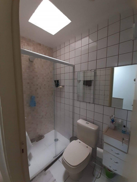 Casa de condomínio à venda Loteamento City Jaraguá com 65m² e 2 quartos por R$ 350.000 - 852718082-banheiro-social.jpg