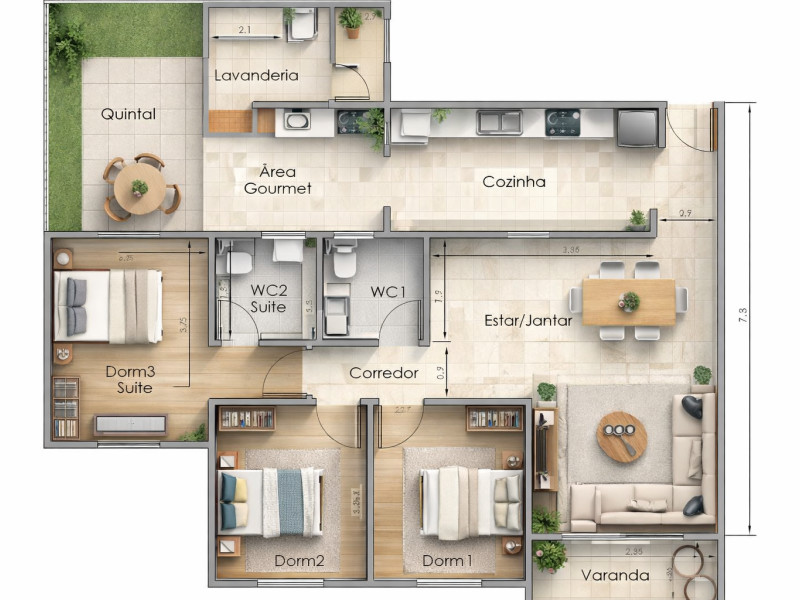 Apartamento à venda Jardim Piratininga com 110m² e 3 quartos por R$ 630.000 - 1000215626.jpg