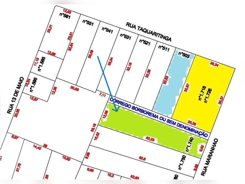 Terreno à venda Centro com 481m² e 0 quartos por R$ 750.000 - area-rua-maranhao.jpg