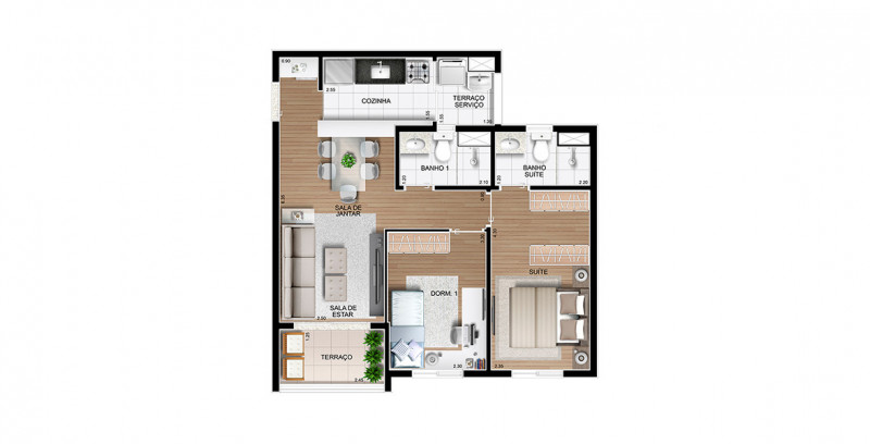 Apartamento à venda Parque Reboucas com 57m² e 2 quartos por R$ 368.000 - 1140069980-whatsapp-image-2024-06-02-at-11.jpeg