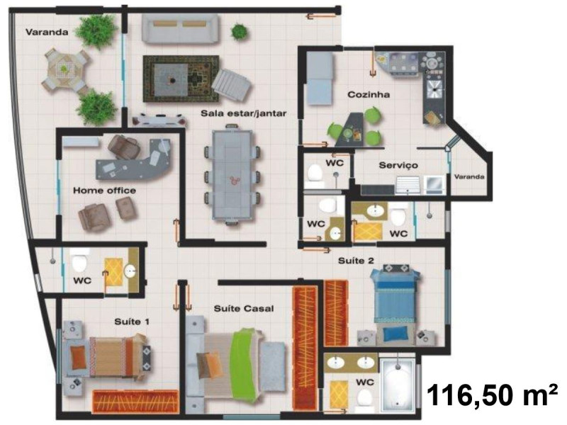 Apartamento à venda Setor Bueno com 116m² e 4 quartos por R$ 850.000 - apgyn-tdl1901-olx-horz-020-20-planta-baixa.JPG