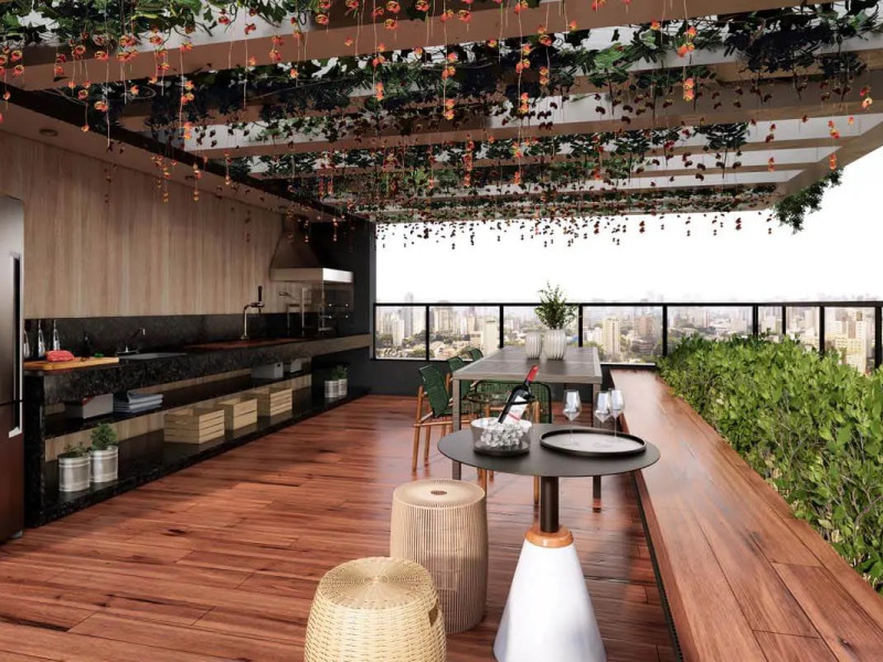 Apartamento à venda Alto de Pinheiros com 24m² e 1 quarto por R$ 440.000 - copia-de-one-di-apartamento-nex-one-pinheiros-sao-paulo-sp-lounge-gourmet.jpg
