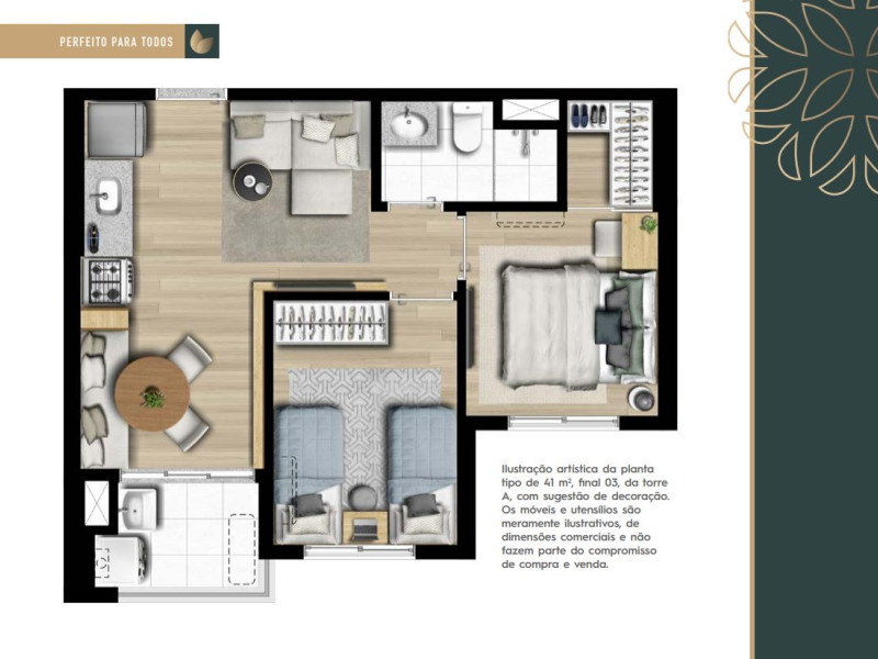 Apartamento à venda Alto da Lapa com 41m² e 2 quartos por R$ 450.000 - 29-laparque-planta-02-dorms-41m2-1.jpg