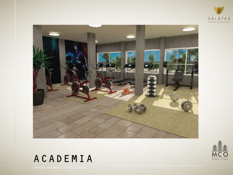 Apartamento à venda Centro com 79m² e 3 quartos por R$ 850.000 - 33-academia.jpeg