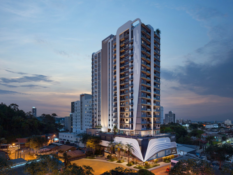 Apartamento à venda Praia Brava de Itajaí com 66m² e 2 quartos por R$ 970.000 - asramos-adoratta-fachada-03-scaled.jpg