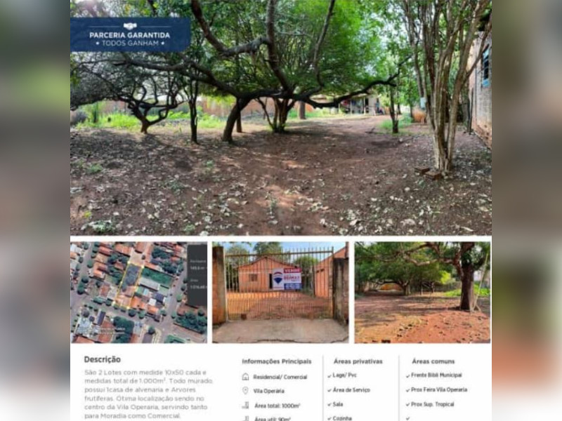imóvel com 1000m² - Vila Florisbela - Rondonópolis