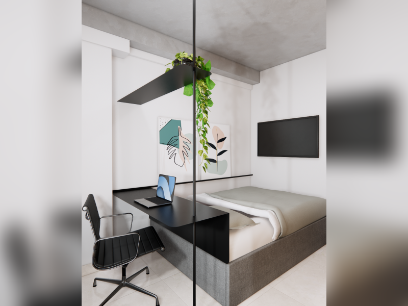 Apartamento à venda Zona Industrial (Guará) com 33m² e 1 quarto por R$ 495.000 - enscape-2023-05-15-17-38-44.png