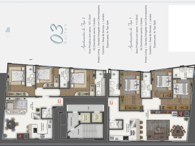 Apartamento à venda Centro com 108m² e 3 quartos por R$ 1.690.000 - img-20250222-wa0042.jpg