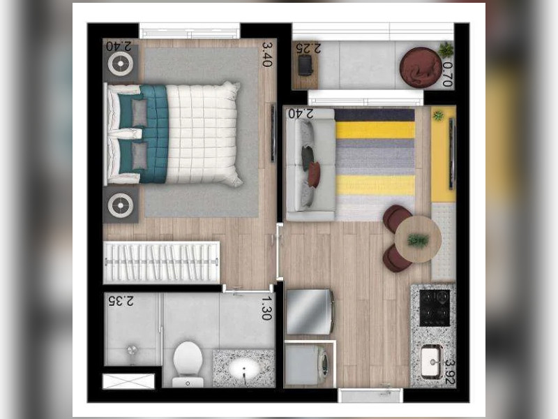 Apartamento à venda Vl. Sônia com 272m² e 1 quarto por R$ 250.000 - img-9460.jpeg