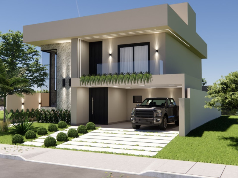 Casa de condomínio à venda Jardins Capri com 246m² e 4 quartos por R$ 1.590.000 - fachada1.jpg