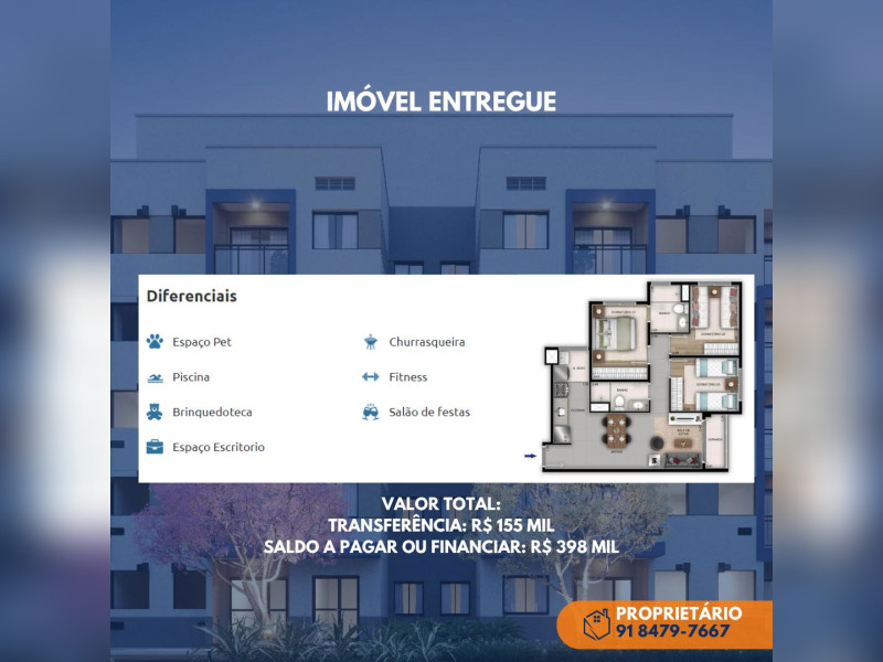 Apartamento à venda Recreio dos Bandeirantes com 62m² e 3 quartos por R$ 160.000 - 1000193230.jpg