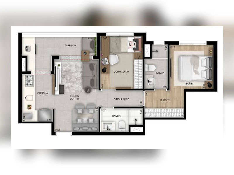 Apartamento à venda Vila Anastácio com 55m² e 2 quartos por R$ 600.000 - img-20250513-wa0014.jpg