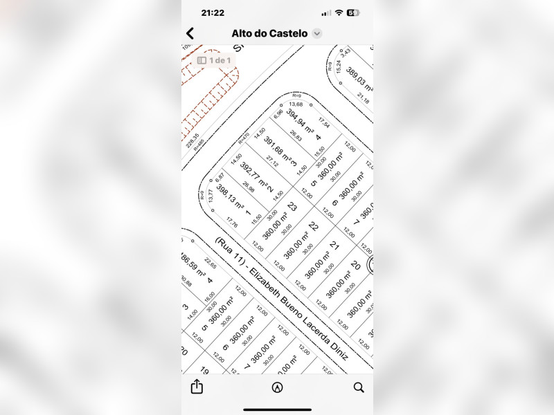 Terreno à venda Residencial Alto do Castelo com 360m² e 0 quartos por R$ 500.000 - 1000282551.jpg